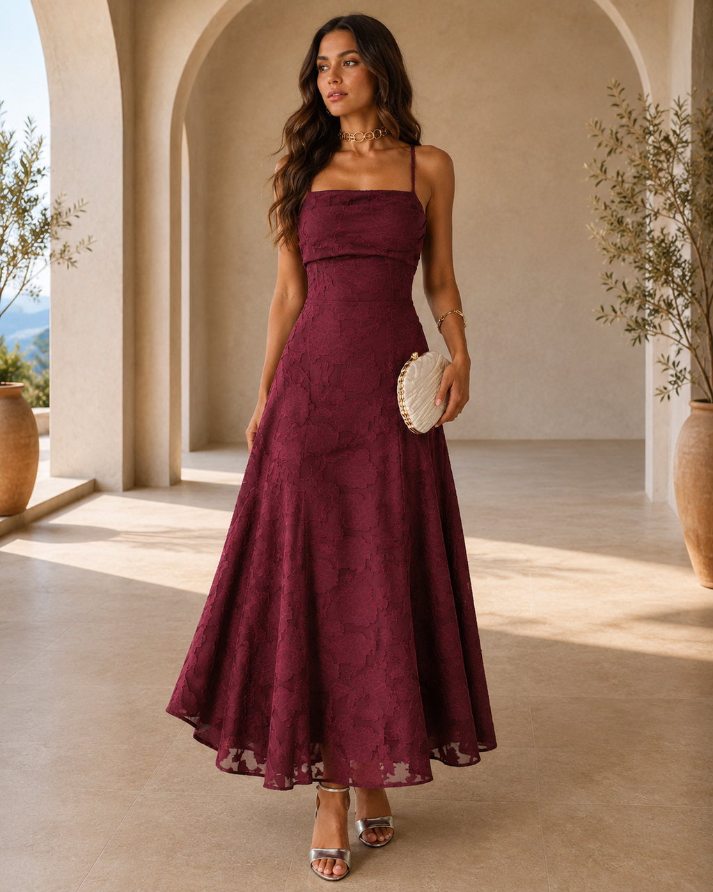 Aurora | Vestido Maxi Lencero