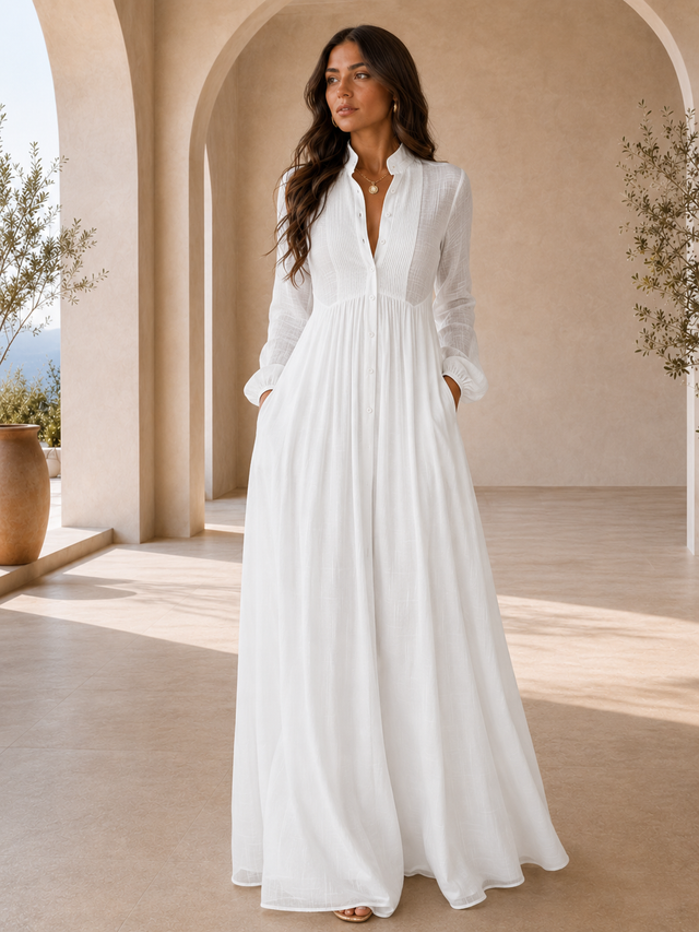 Rebeca | Vestido largo minimalista