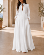 Rebeca | Vestido largo minimalista
