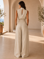 Claudia | Conjunto de Lino Sofisticado