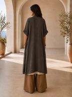 Sara | Conjunto bohemio de tres piezas con estampado tribal