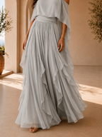 Noa | Conjunto fluido gris de tirantes