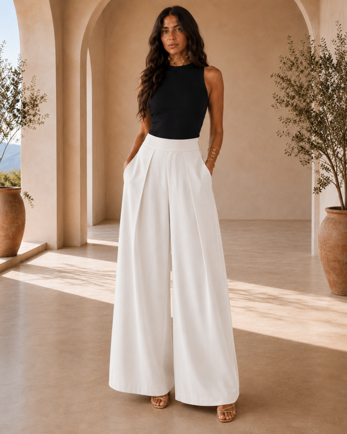 Marta | Pantalones palazzo Chic