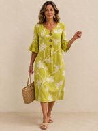 Fiorenza | Vestido midi con bordado floral