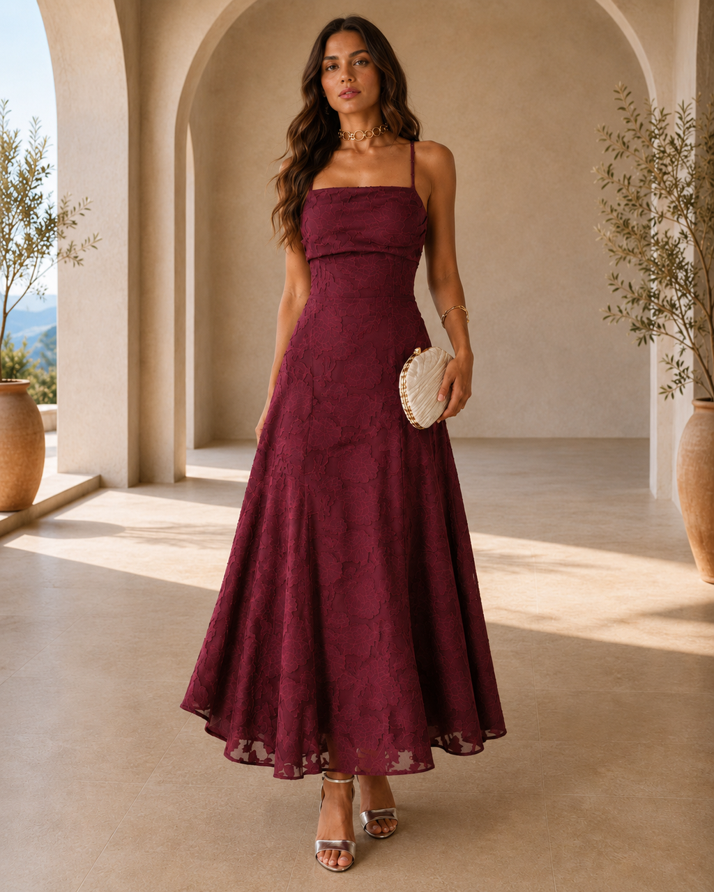 Aurora | Vestido Maxi Lencero