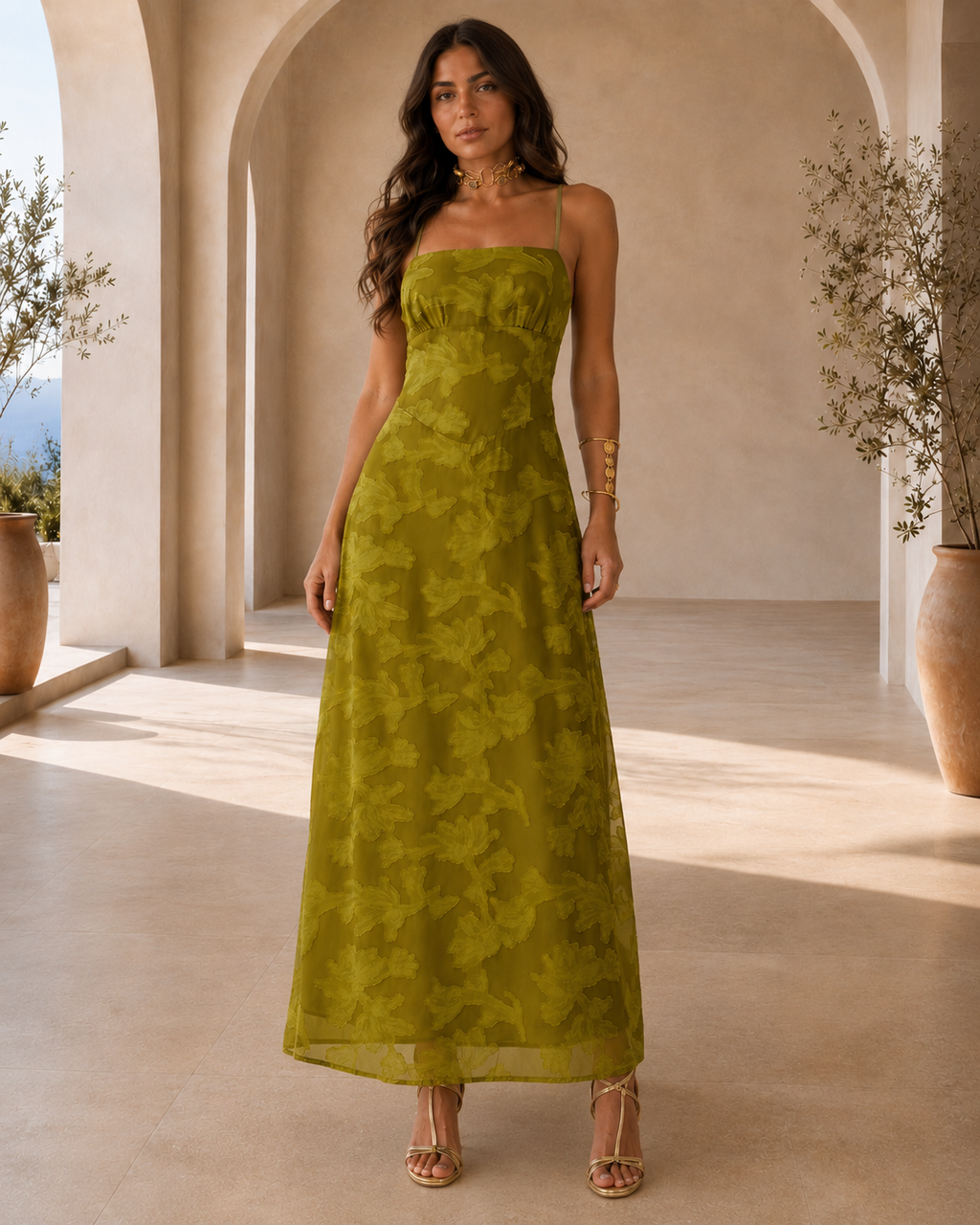 Flora | Vestido maxi floral