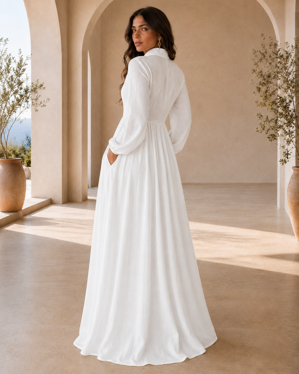 Rebeca | Vestido largo minimalista