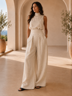 Claudia | Conjunto de Lino Sofisticado