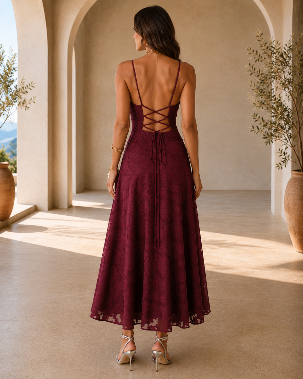 Aurora | Vestido Maxi Lencero