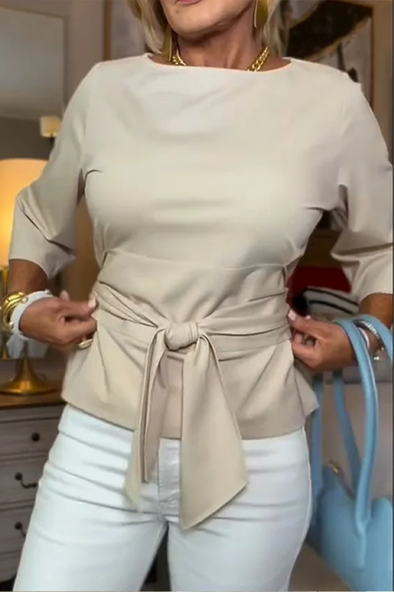 Inés | Top elegante con lazo en la cintura