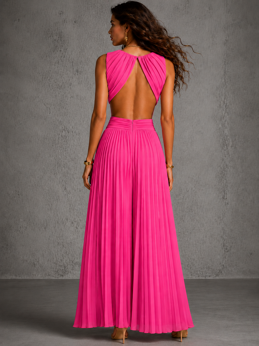 Elsa - vestido fluido con espalda abierta