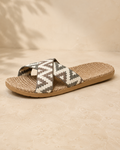 Álvaro | Sandalias cruzadas de lino