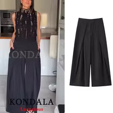 Marta | Pantalones palazzo Chic