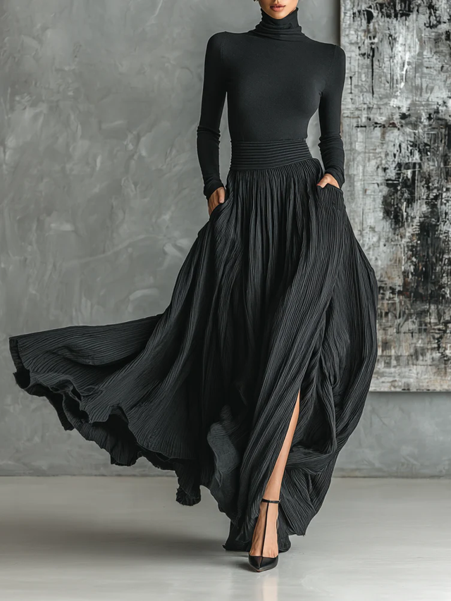 Luna | Conjunto Negro Real