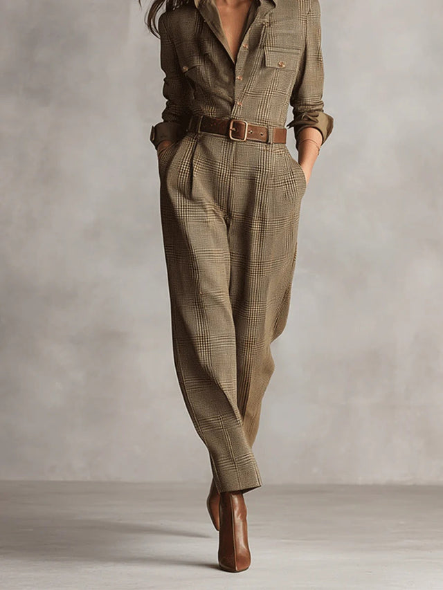 Anna | Mono elegante de cuadros monocromáticos