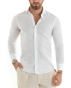 León | Camisa de Lino Blanca