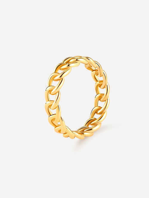 Anillo entrelazado elegante