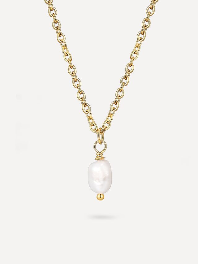 Collar Minimalista con Colgante de Perla