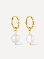 Pendientes Contemporary Pearl