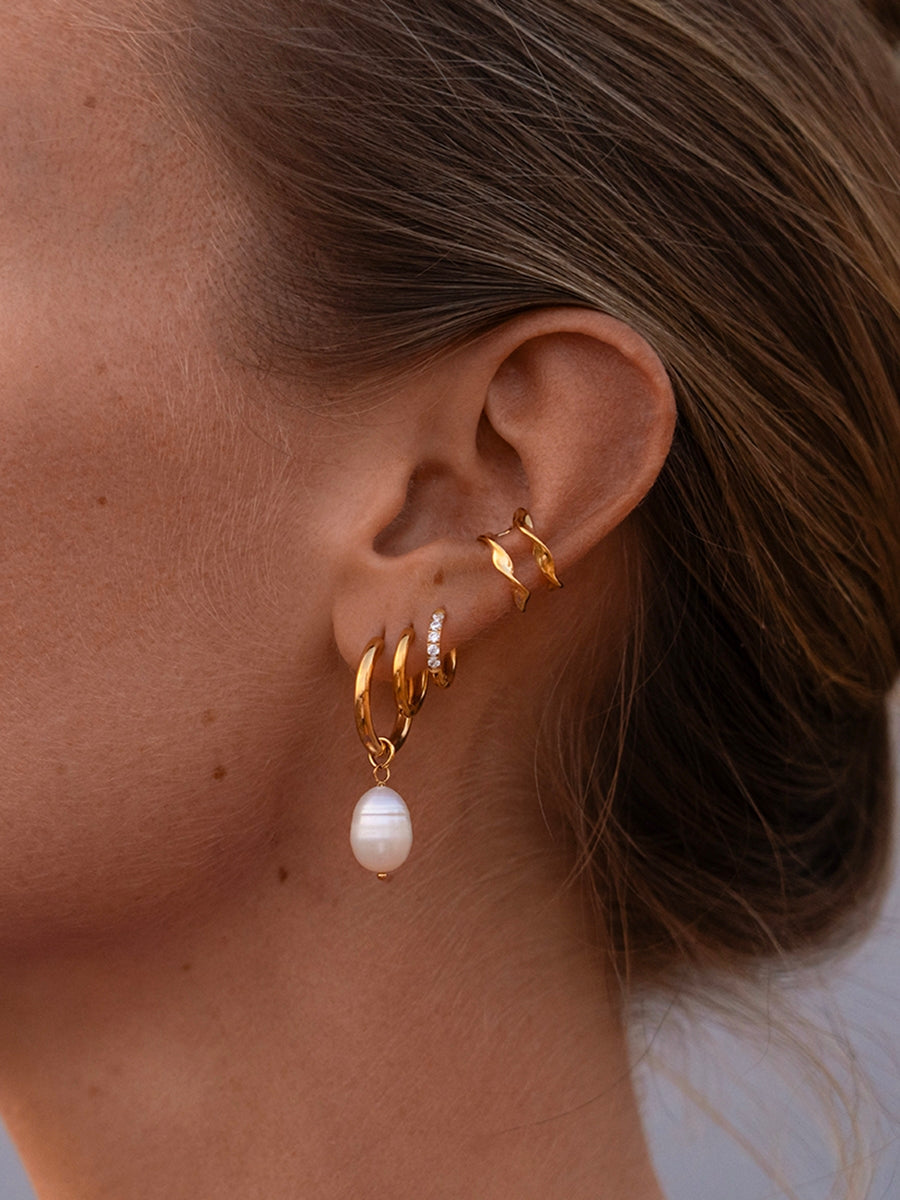 Pendientes Contemporary Pearl