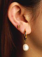 Pendientes Contemporary Pearl