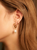 Pendientes Contemporary Pearl