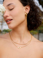 Pendientes Brillantes en Forma de Hoja