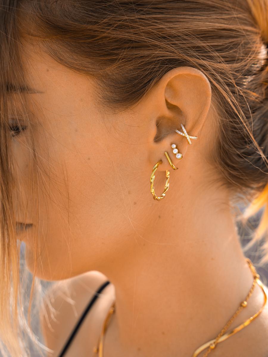 Pendientes de Aros Torcidos
