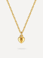 Collar con colgante de corazón de alivio