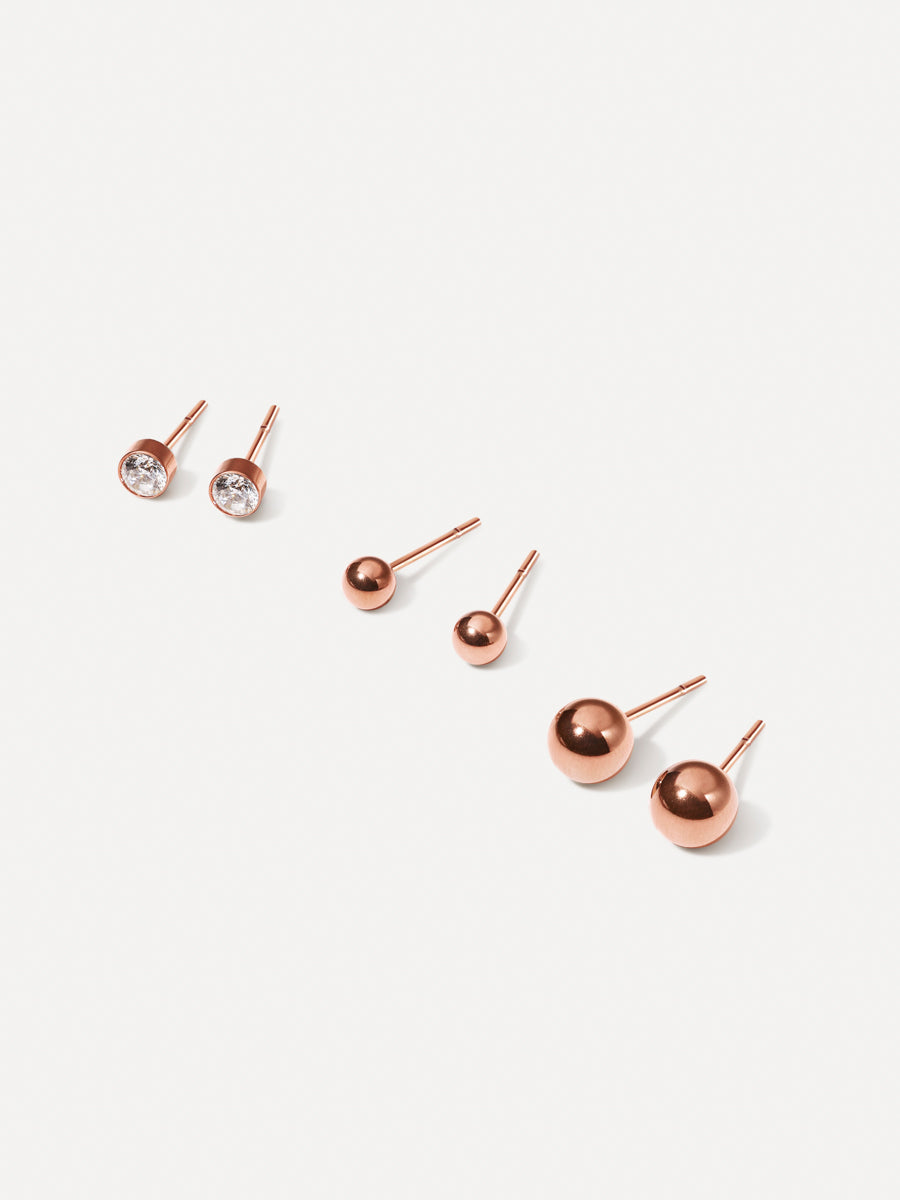 Trio de Pendientes Bubble