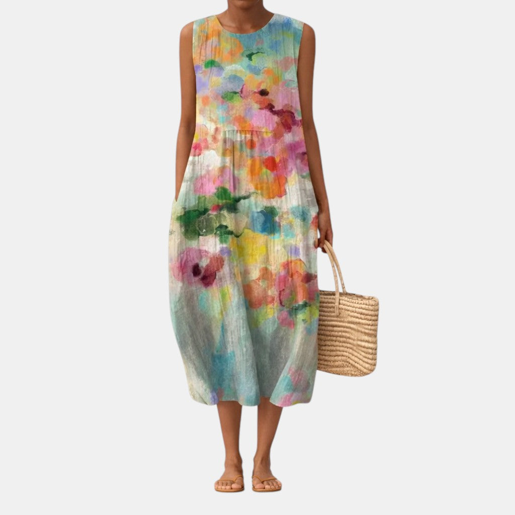Karla™ | Vestido midi multicolor elegante