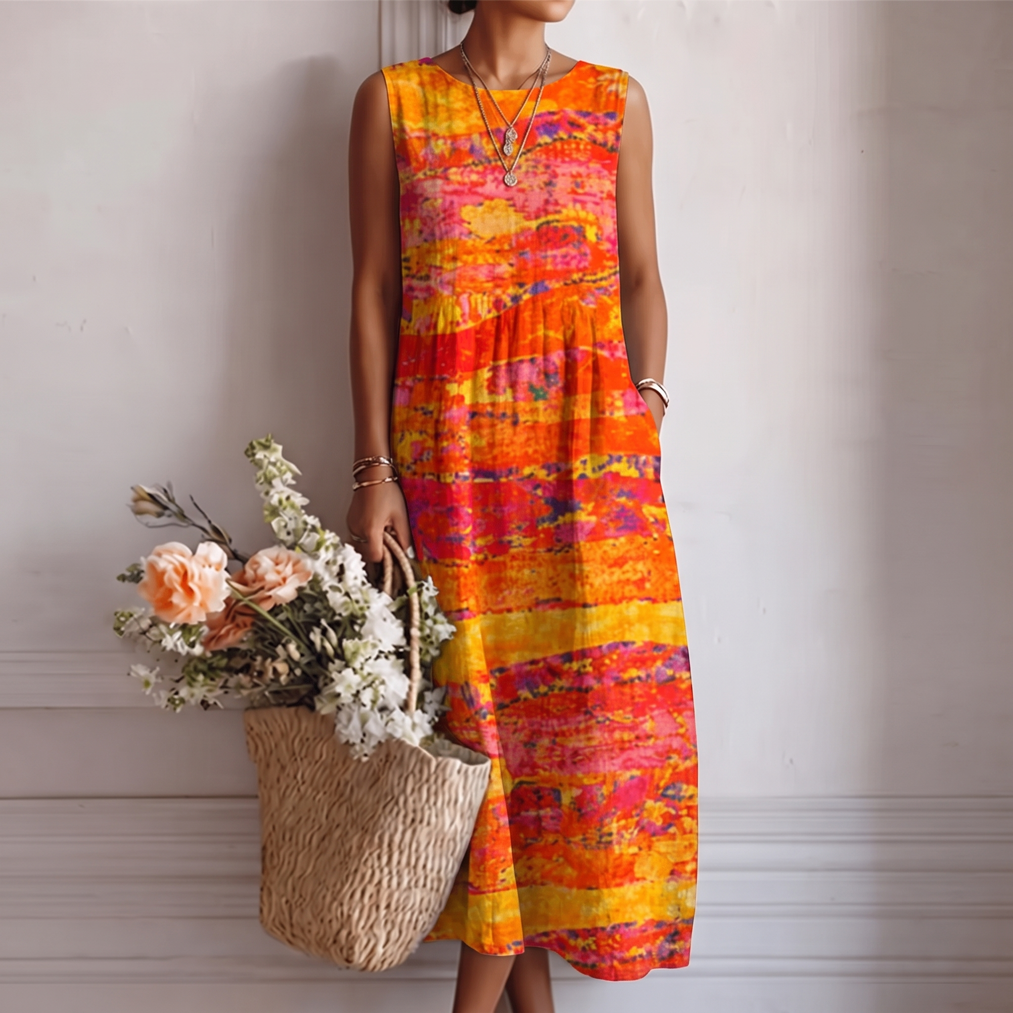 Laura™ | Vestido midi de diario